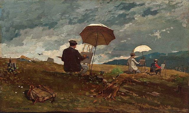 640px Winslow Homer   Artists Sketching In The White Mountains