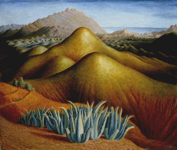 Spanish Landscape with Mountains circa 1924 by Dora Carrington 1893-1932